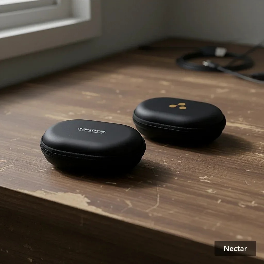 NoirFold Earphone Case