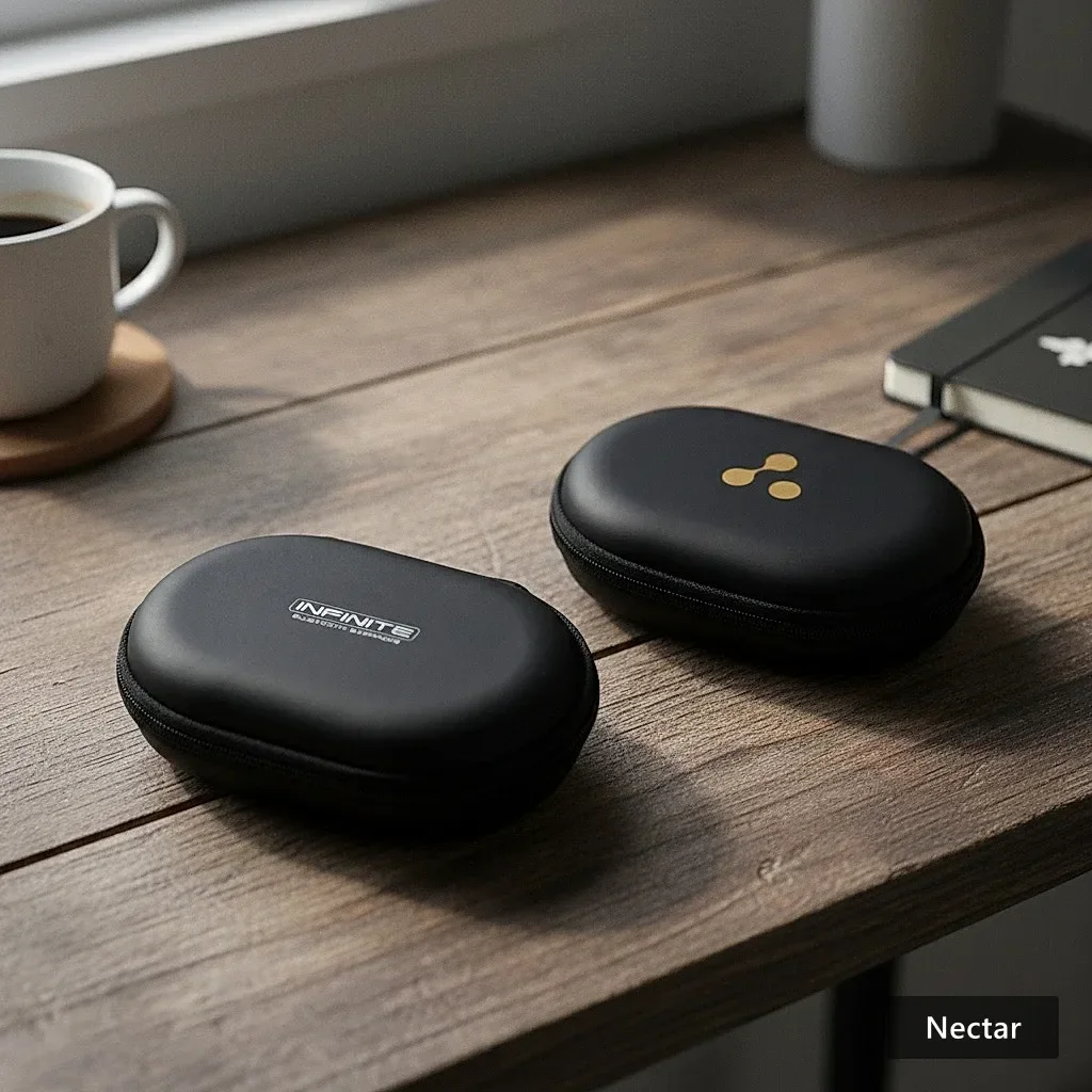 NoirFold Earphone Case