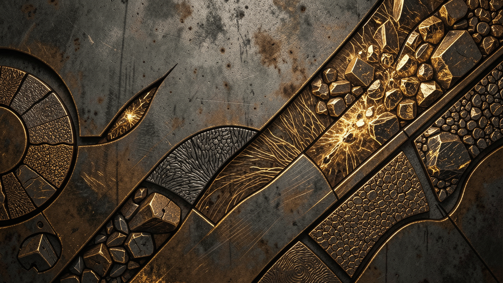 Abstract metal grain texture
