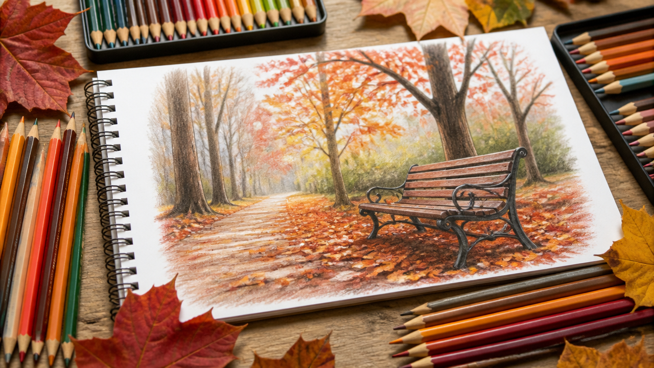 13 Brilliant Fall Drawing Ideas Everyone Should Know 2 Fall Drawings ideas