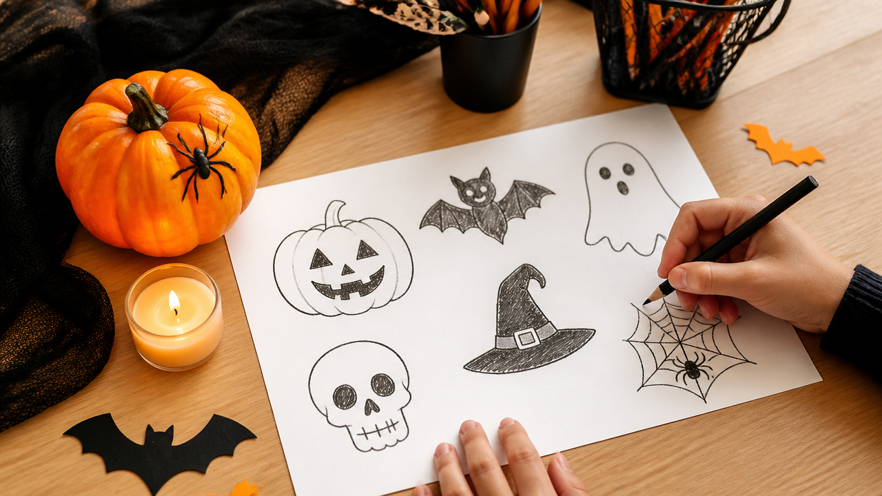 Easy Halloween Drawings
