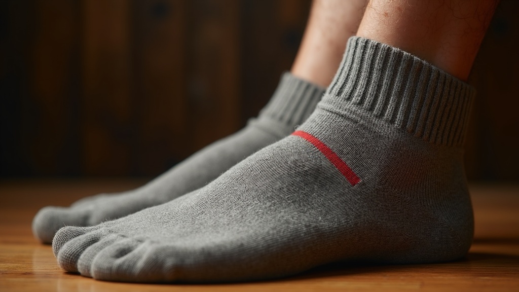 Tight sock cuff leaving a red mark on ankle skin
