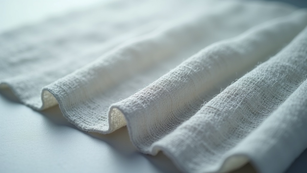 Macro view of bamboo fabric fiber structure