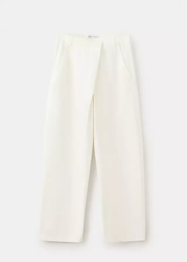 Mango, ASYMMETRICAL COTTON PANTS