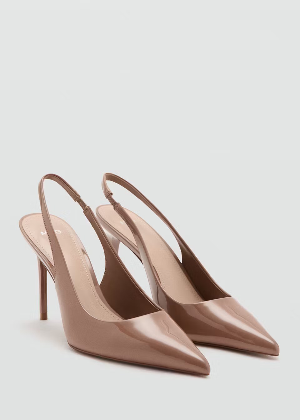 mango, PATENT HEELED SHOES