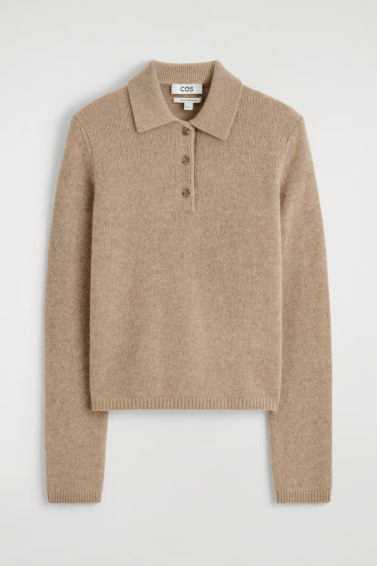 cos, CASHMERE POLO SWEATER