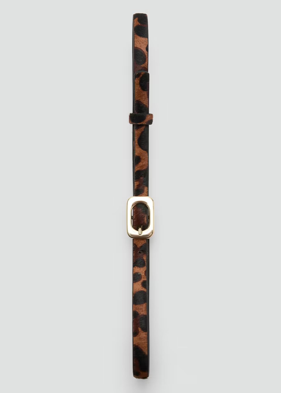 mango, LEOPARD-PRINT LEATHER BELT