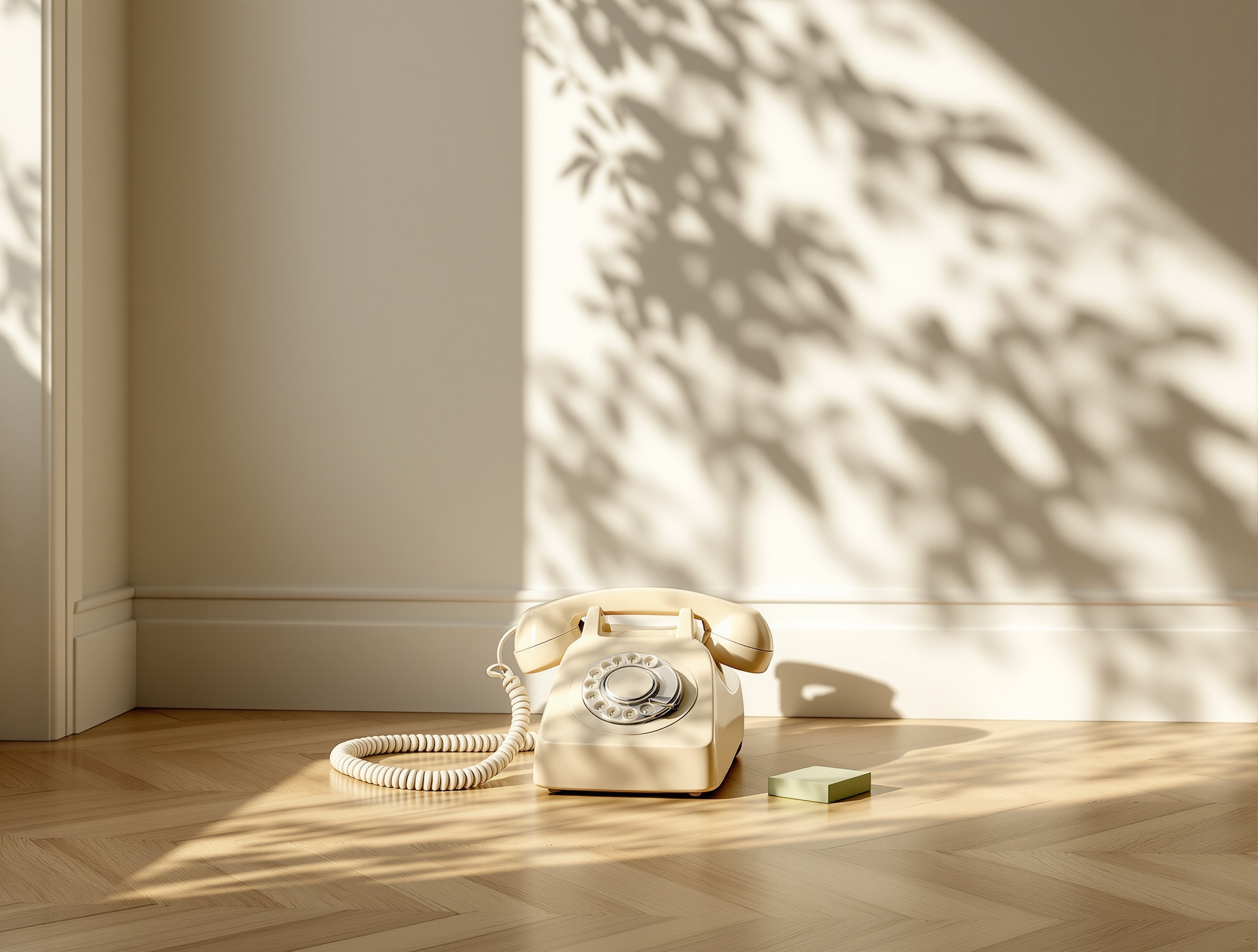 A real telephone — a real human answers it.
