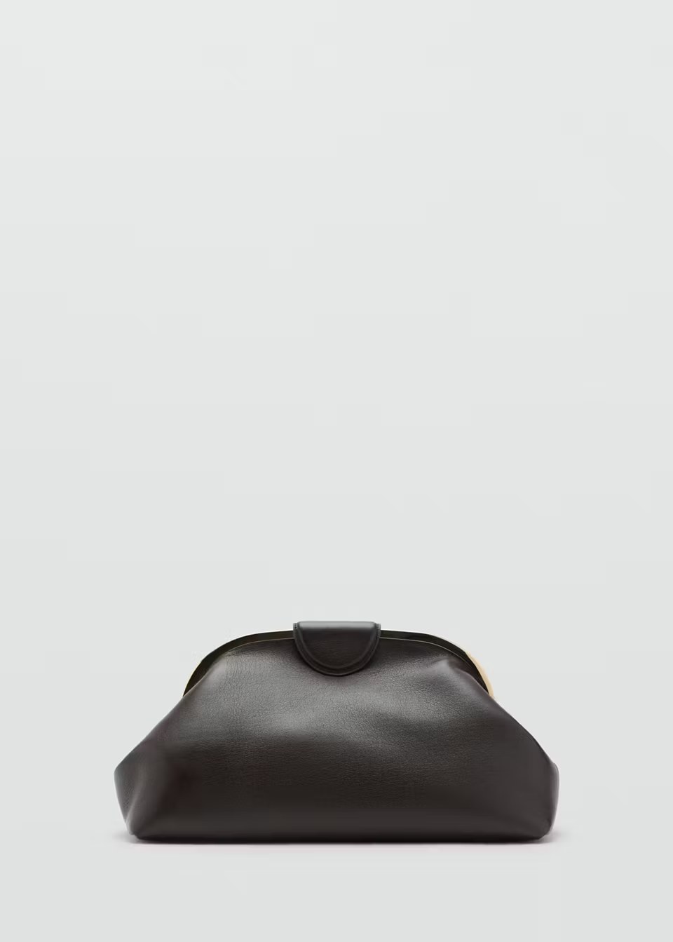 mango, LARGE CLUTCH WITH METALLIC DETAILS