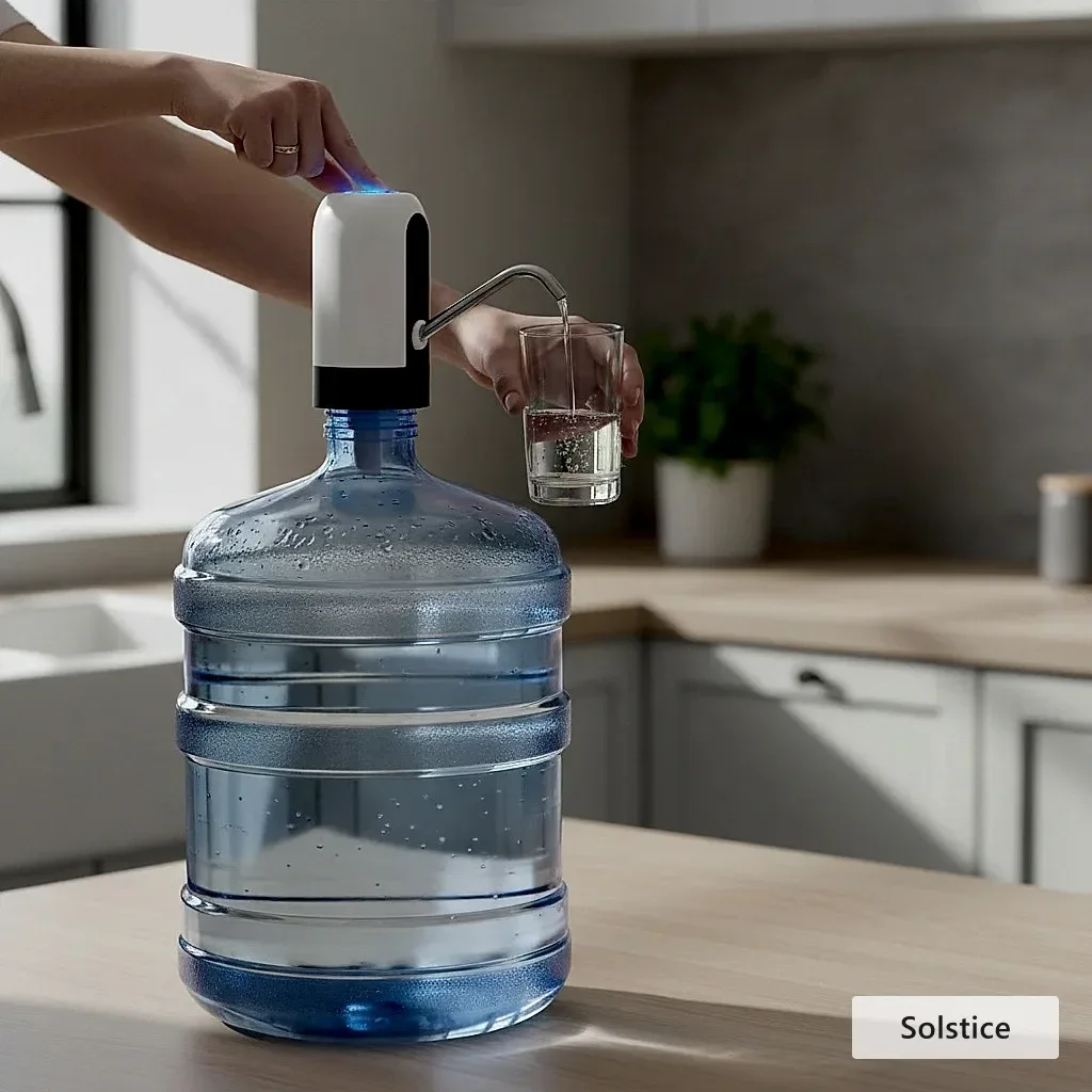NoirFold™ Automatic Water Bottle Pump Dispenser photo 4