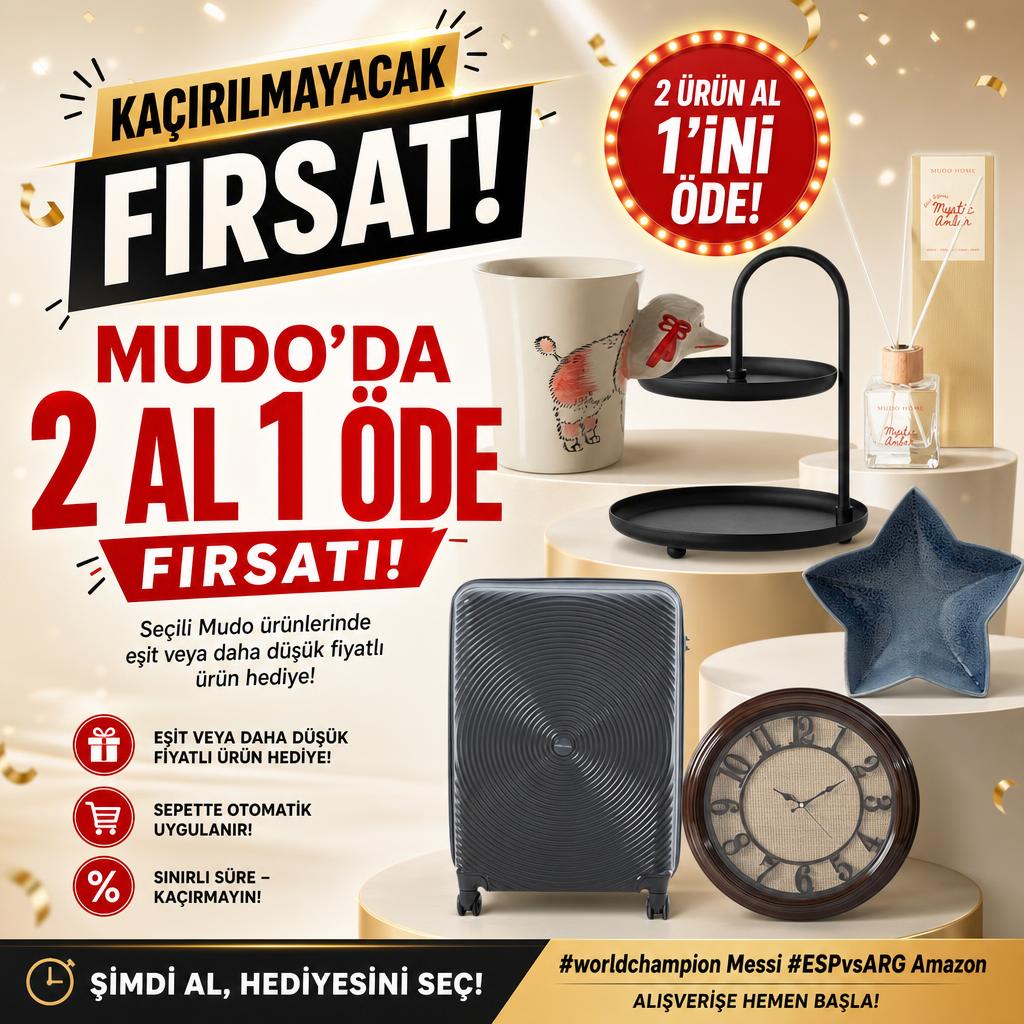 MUDO'DA 2 AL 1 ÖDE FIRSATI!