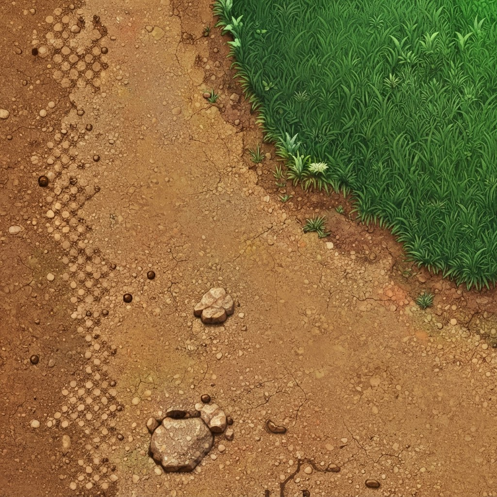 Image: This is a top-down RPG game ground tile (grass and