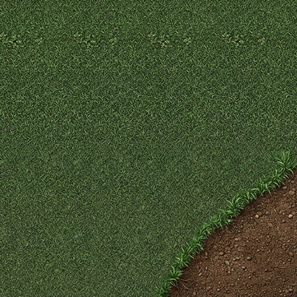 Image: This is a top-down RPG game ground tile (grass and