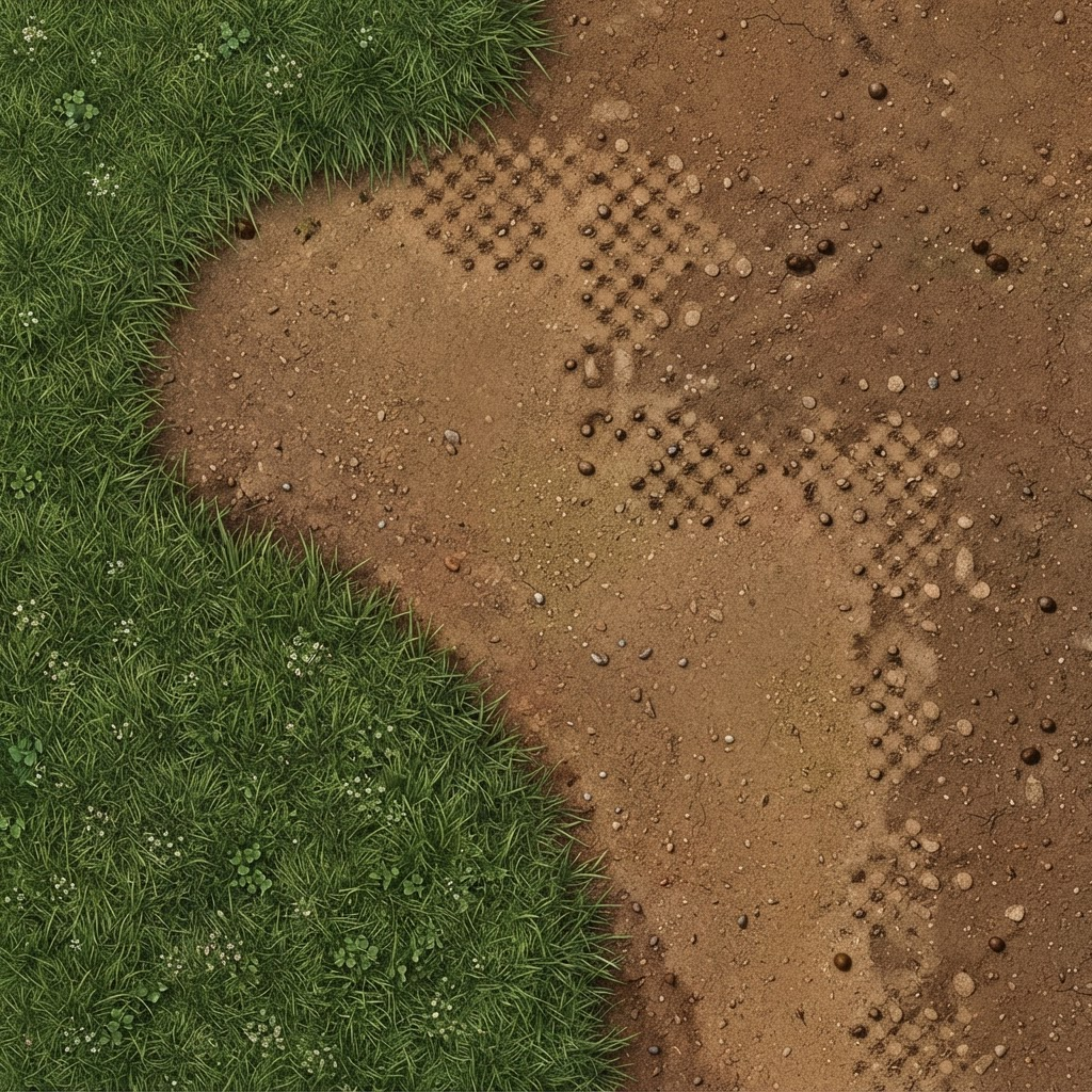 Image: This is a top-down RPG game ground tile (grass and