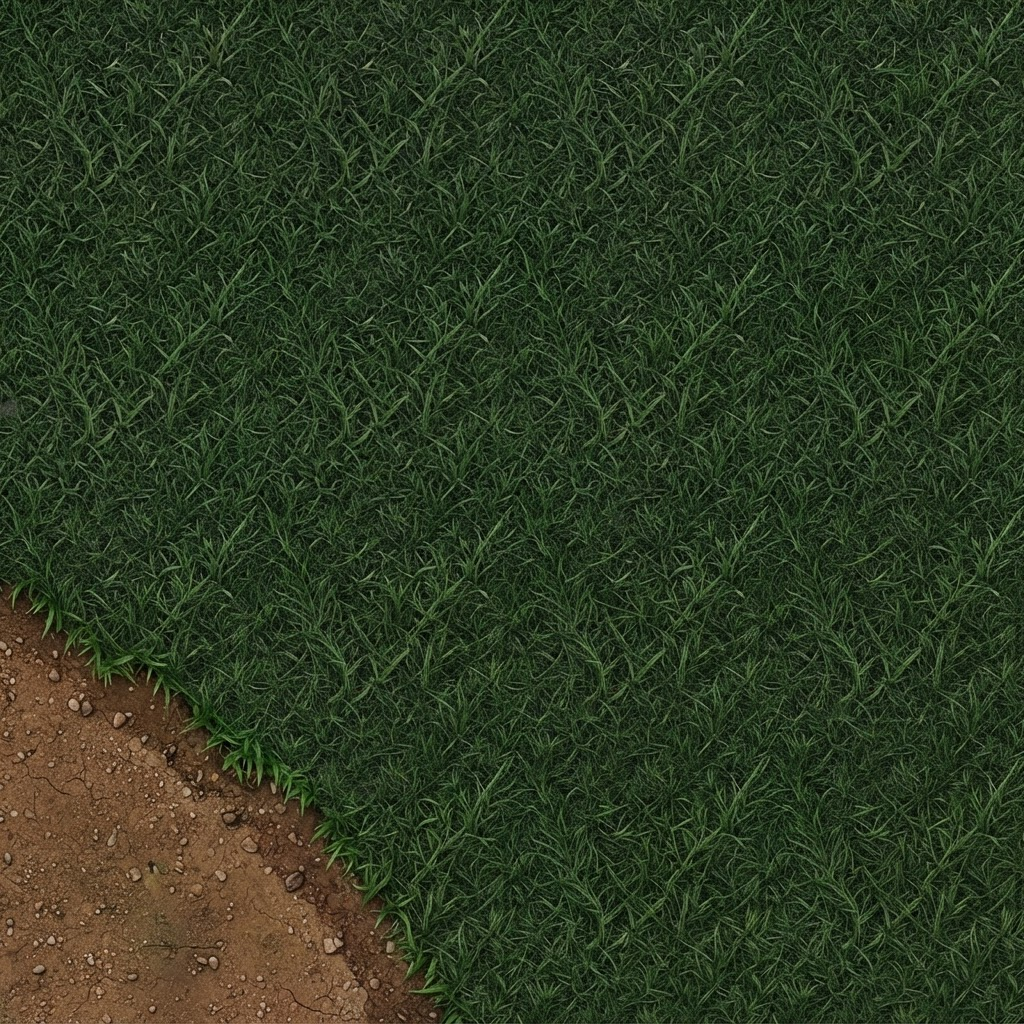 Image: This is a top-down RPG game ground tile (grass and