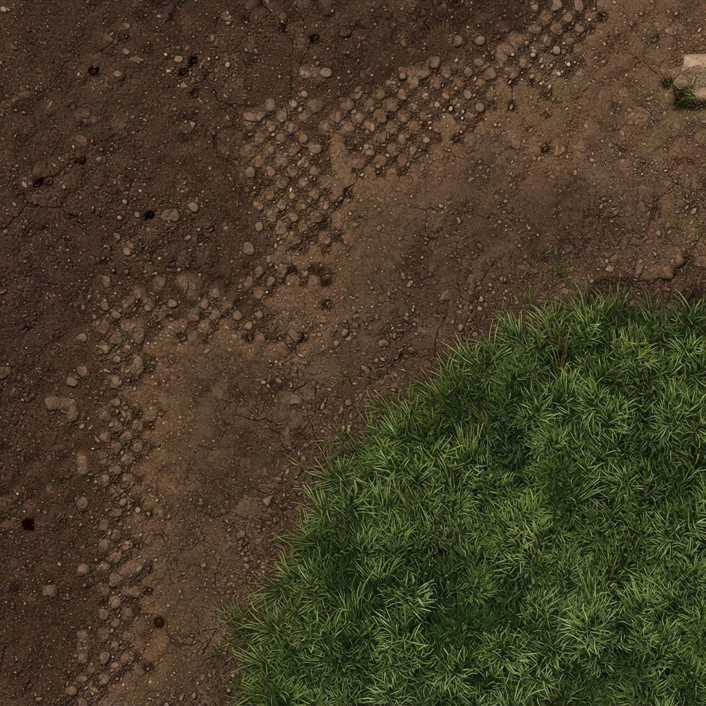 Image: This is a top-down RPG game ground tile (grass and