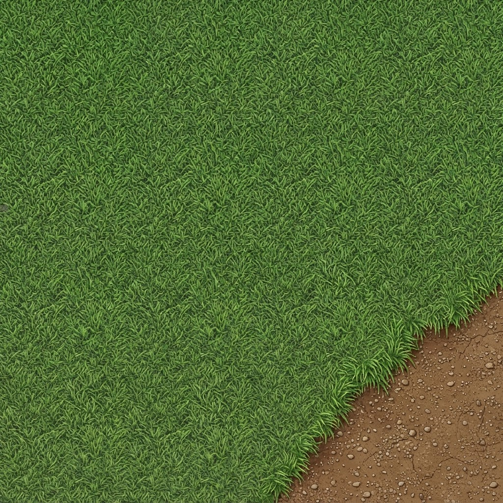 Image: This is a top-down RPG game ground tile (grass and