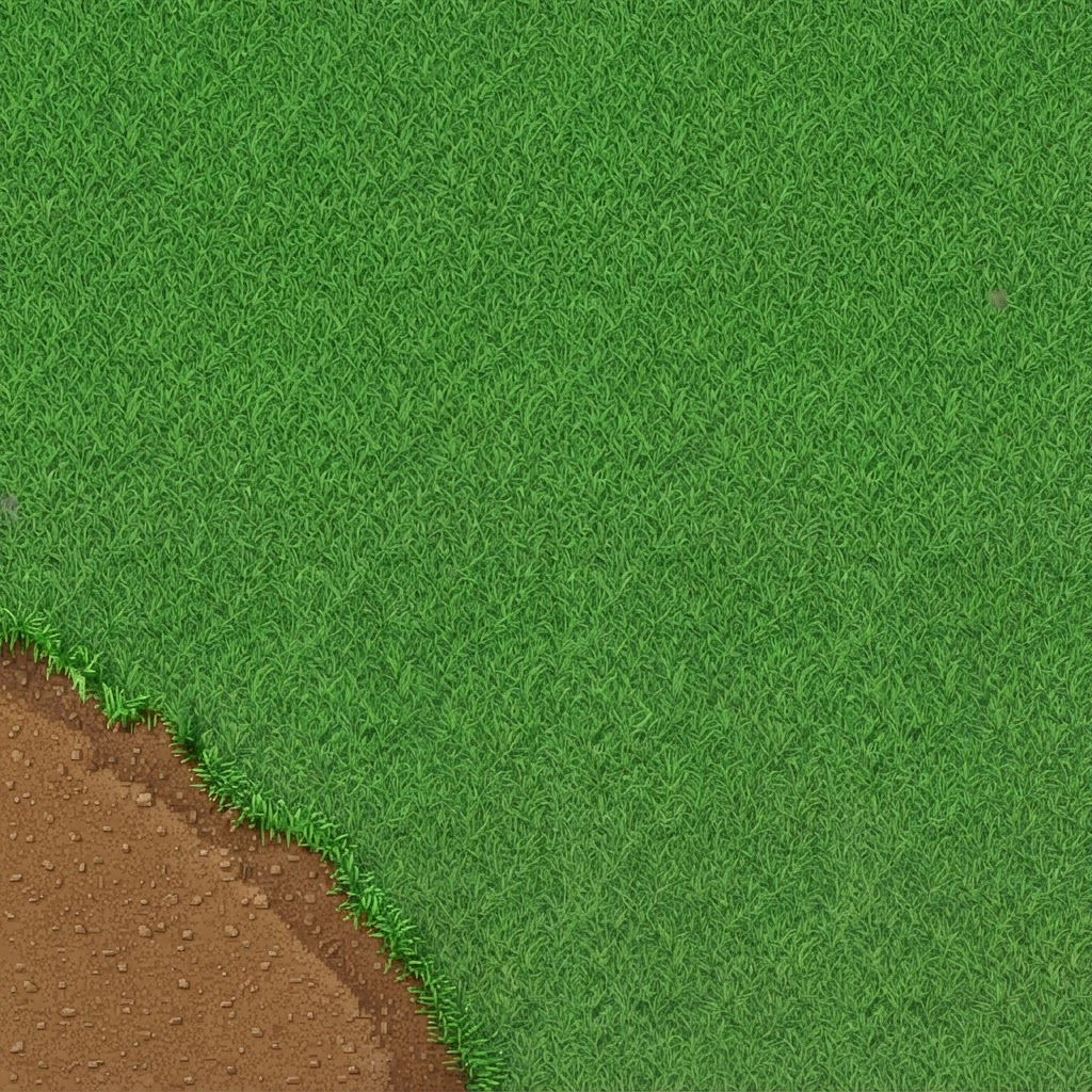Image: This is a top-down RPG game ground tile (grass and