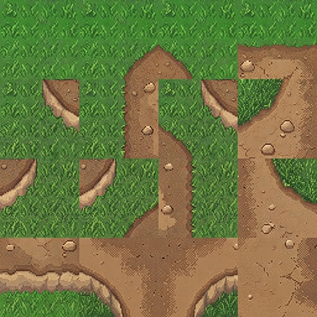 Image: This is a complete 4x4 grid tile atlas (256x256, 1
