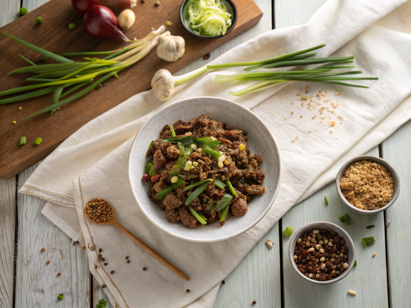 Spicy Sichuan Lamb with Cumin and Scallions