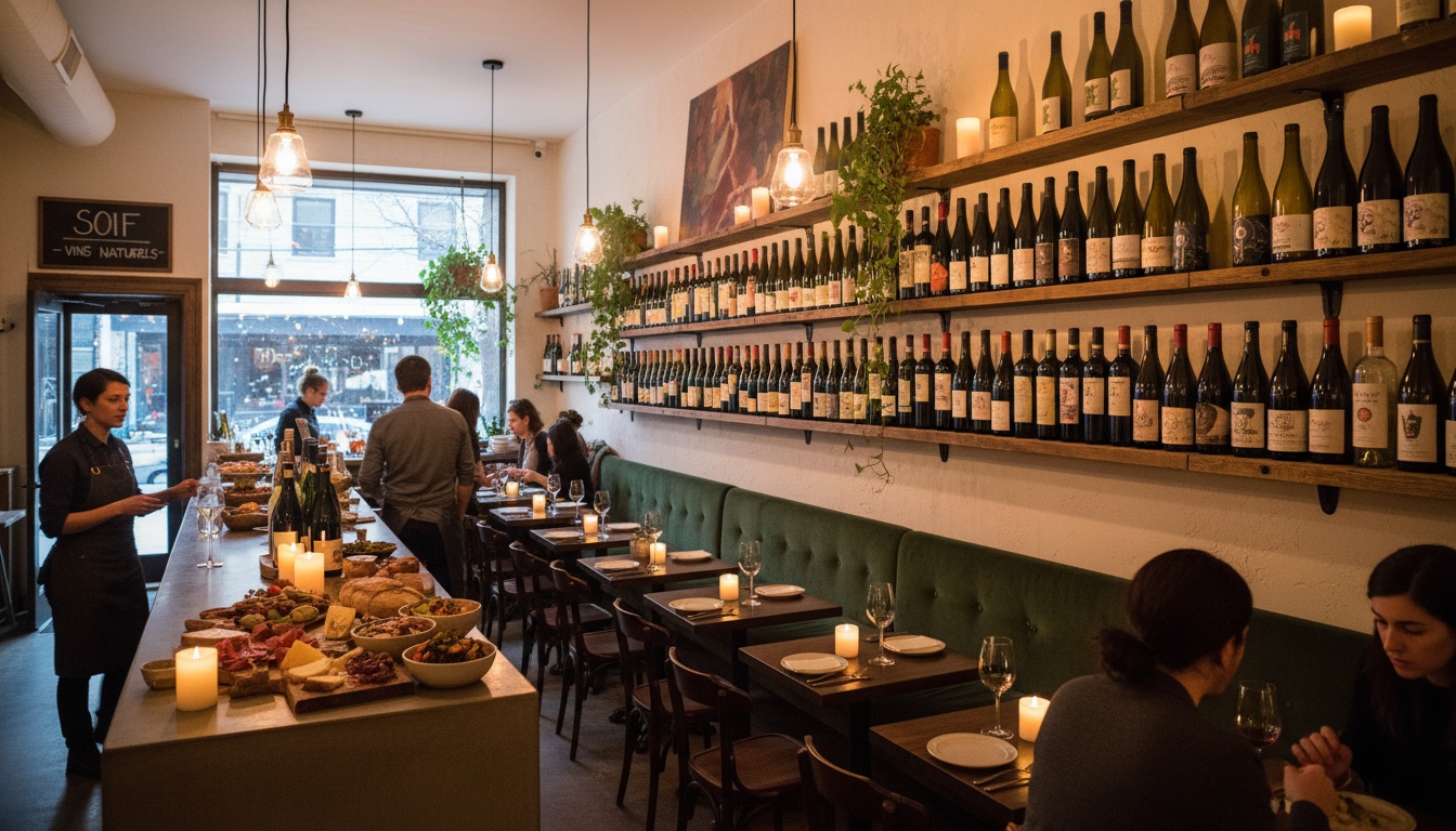 Natural wine bar in Montreal