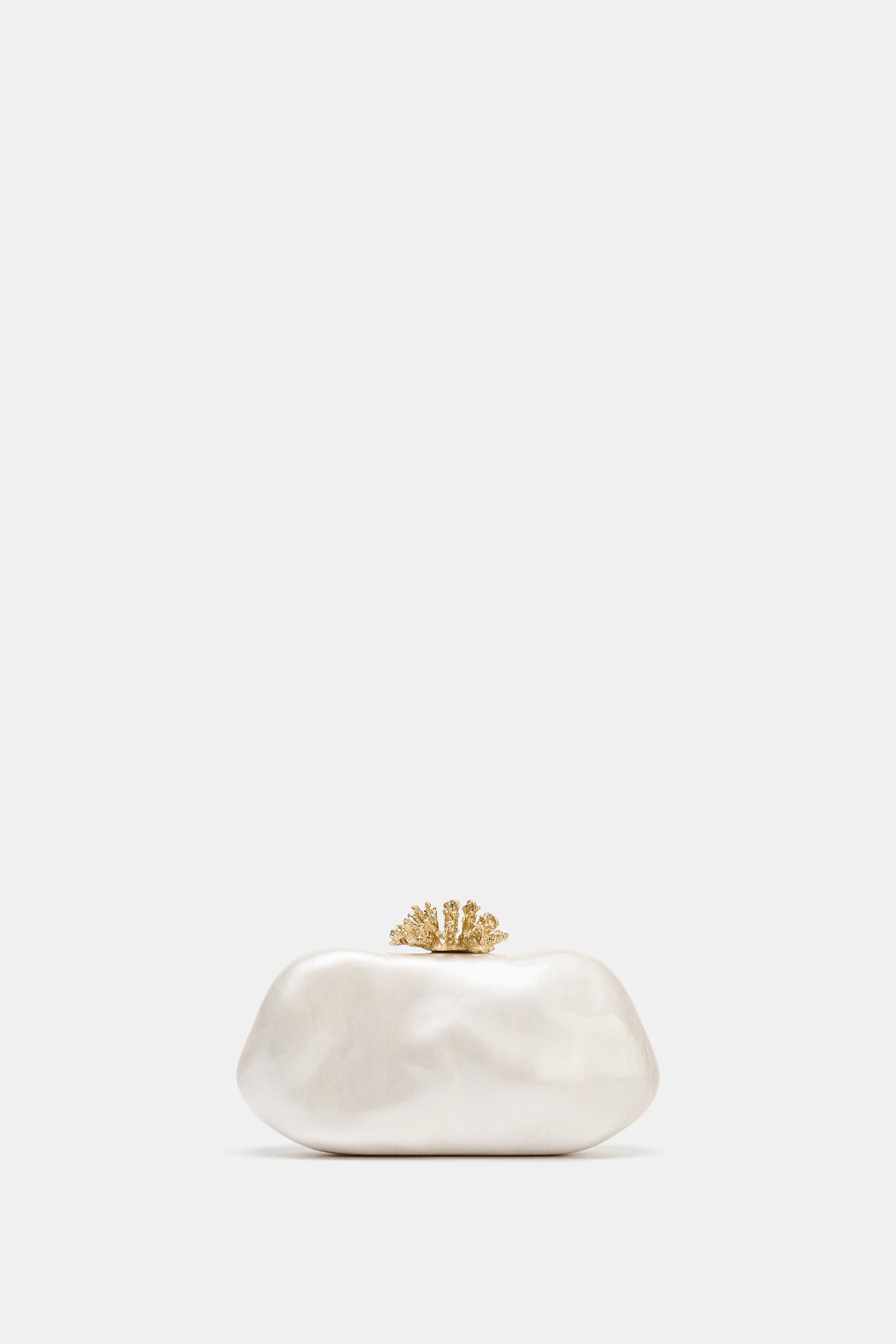 zara, METALLIC DETAIL CLUTCH