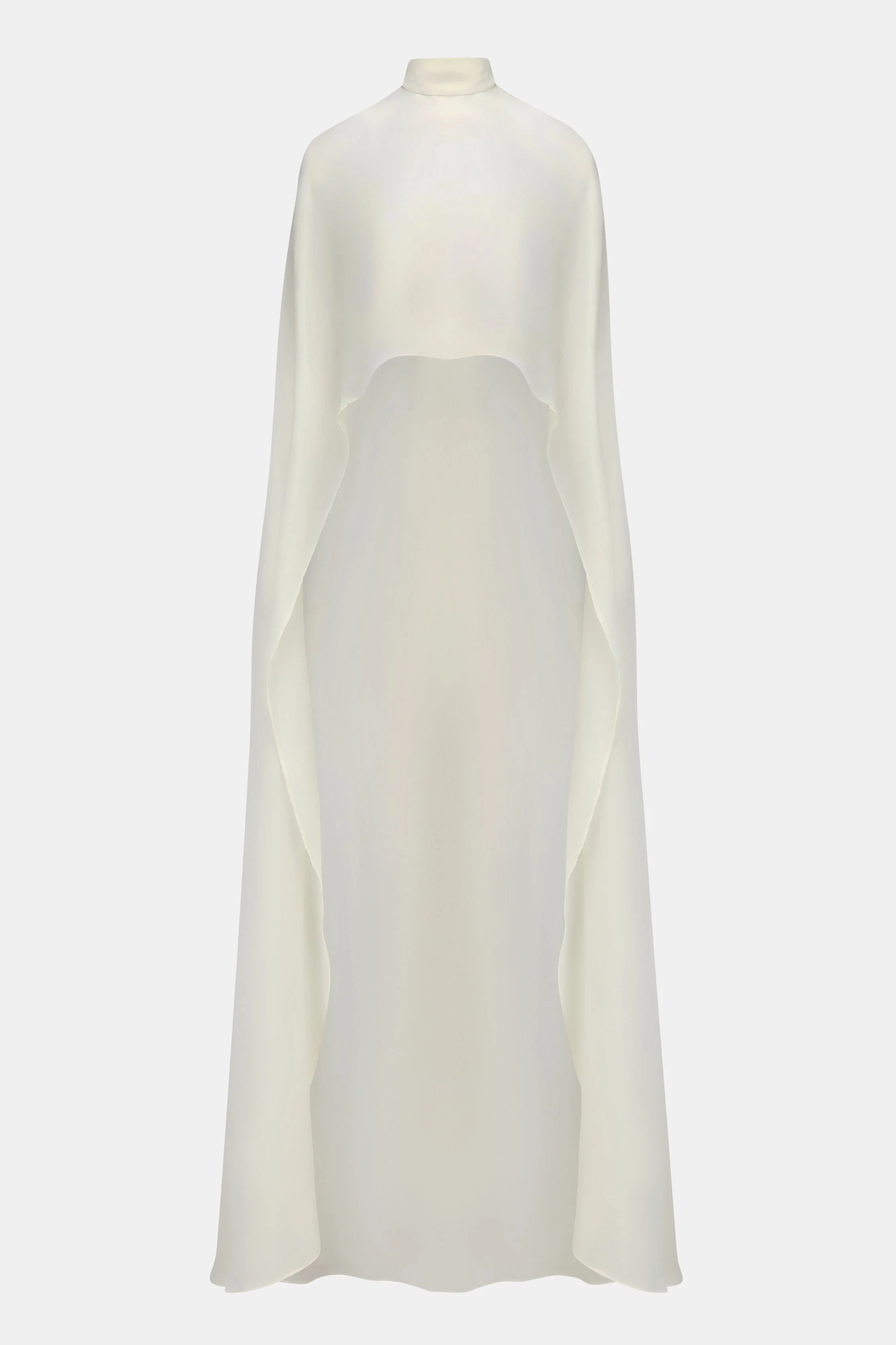Because of Alice, SHEER CHIFFON HIGH NECK CAPE