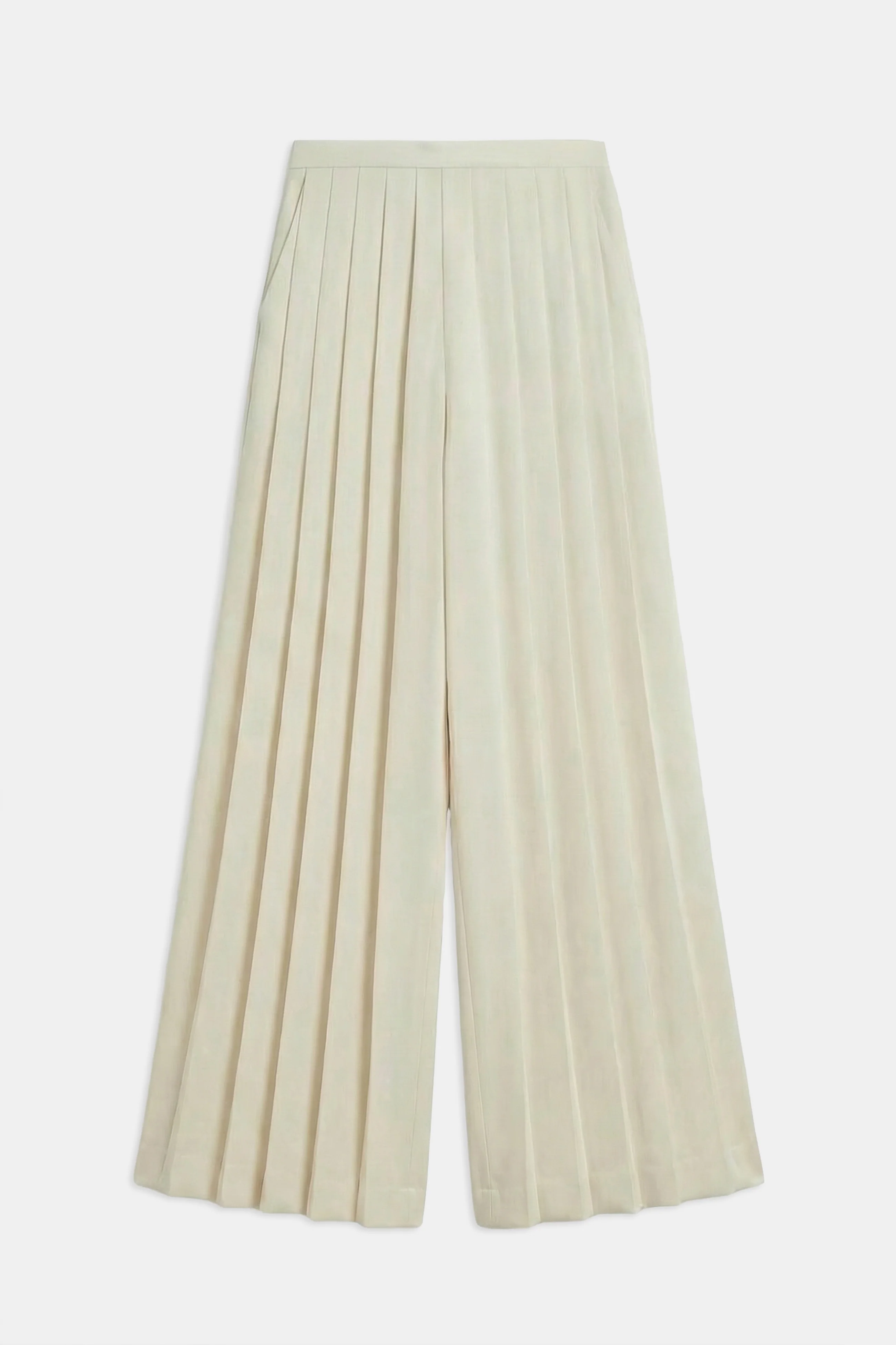 Because of Alice, PLEATED SATIN PALAZZO TROUSERS