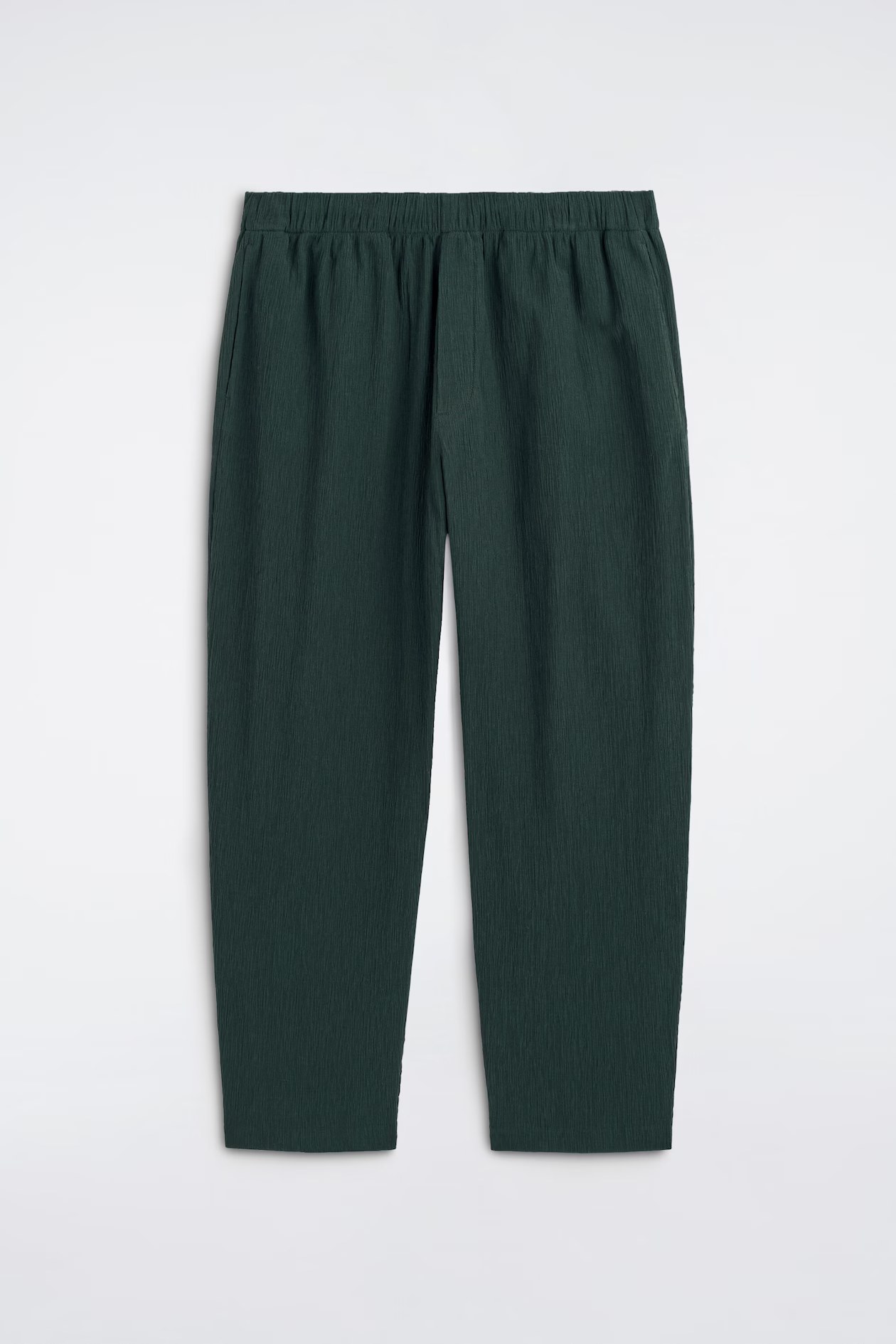cos, CRINKLED-COTTON RELAXED-FIT TAPERED PANTS