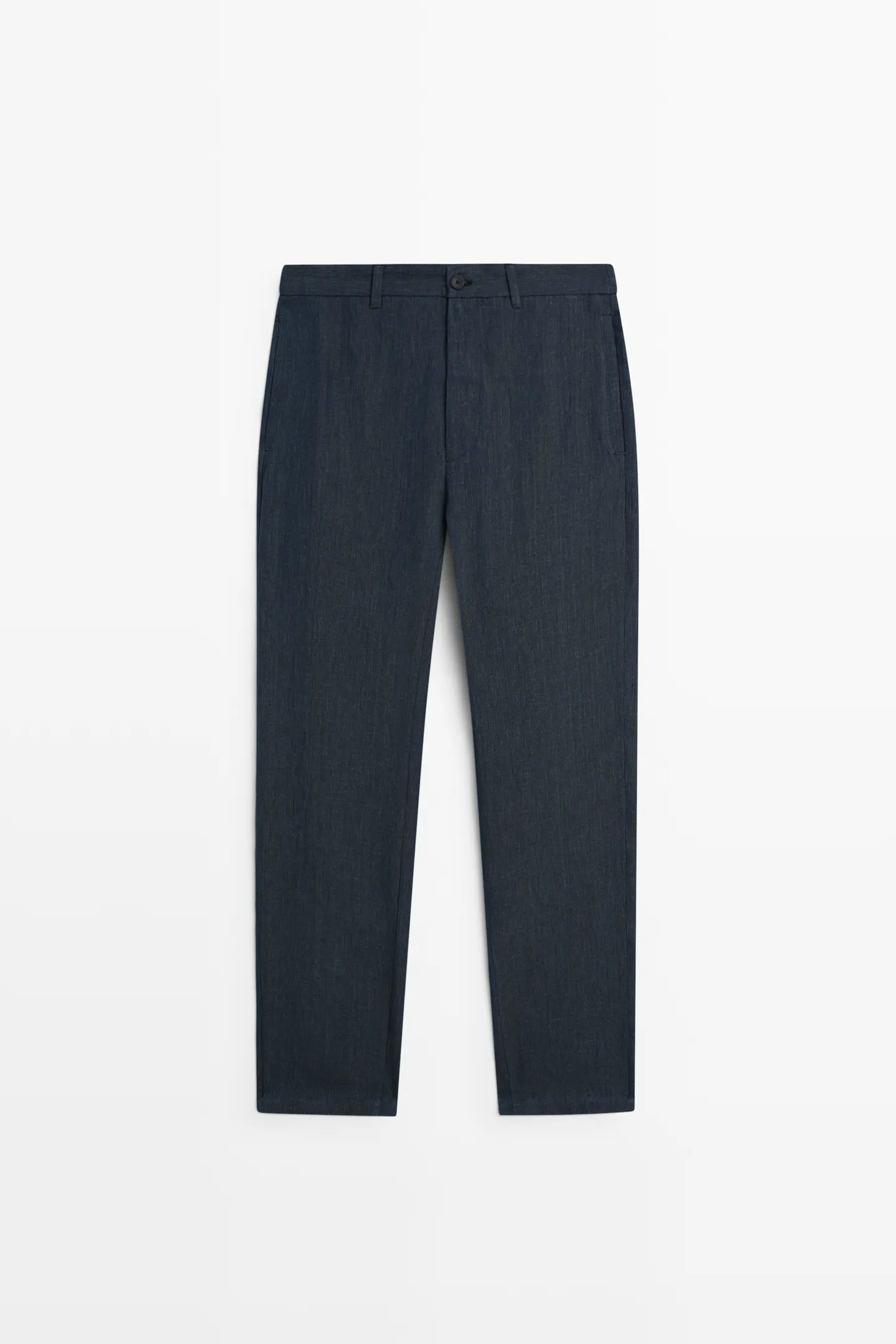 massimo dutti, 100% LINEN ELASTIC-WAIST PANTS