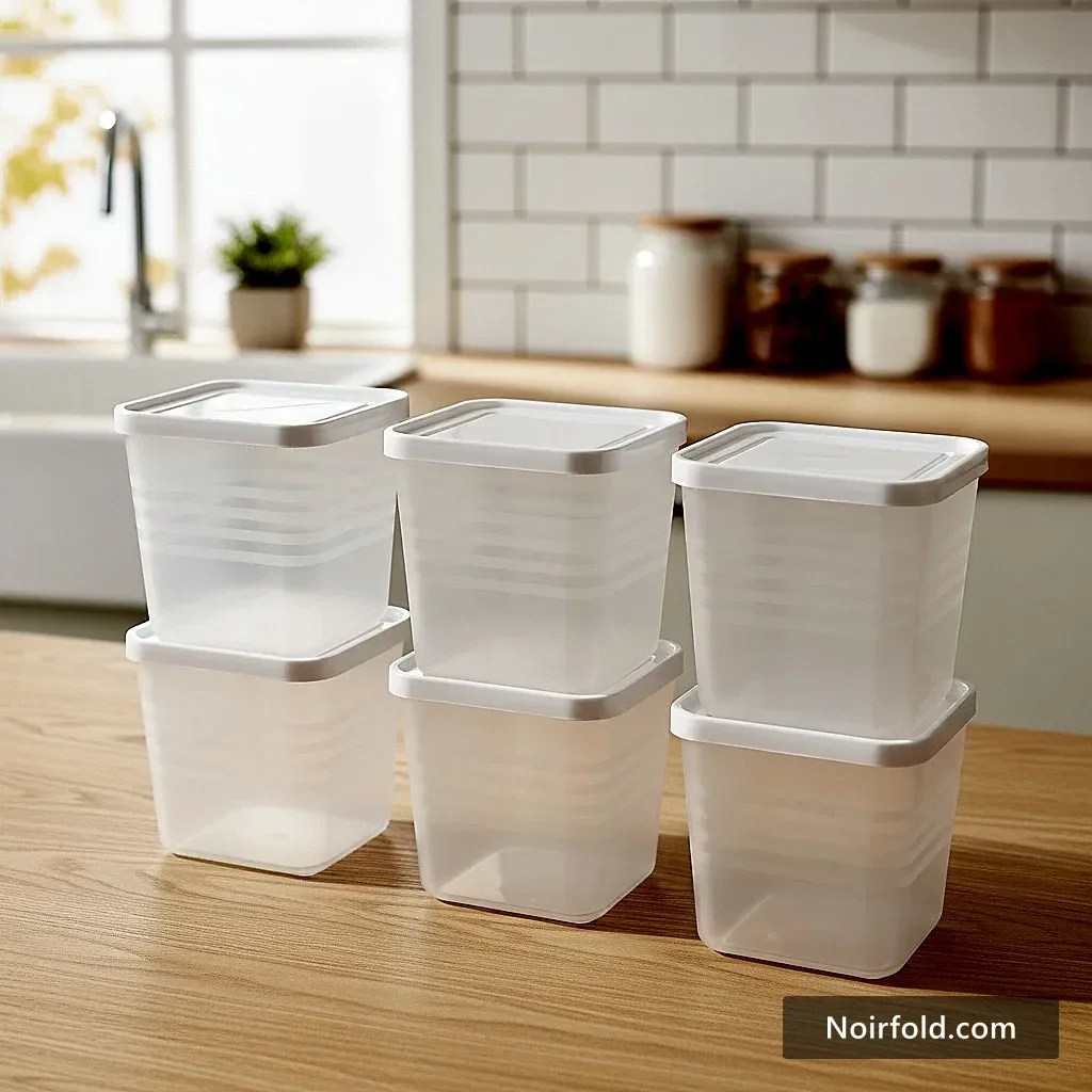 NoirFold 6-Piece Airtight Container Set