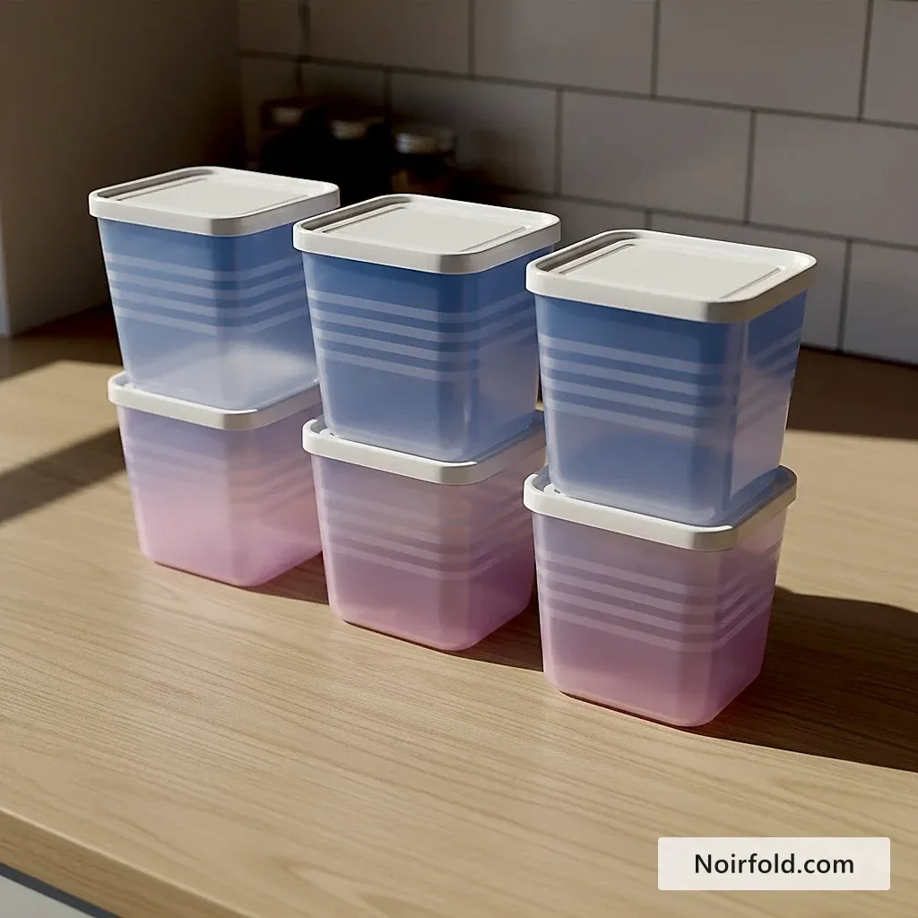 6-Piece Airtight Food Storage Container Set - Square Design photo 1