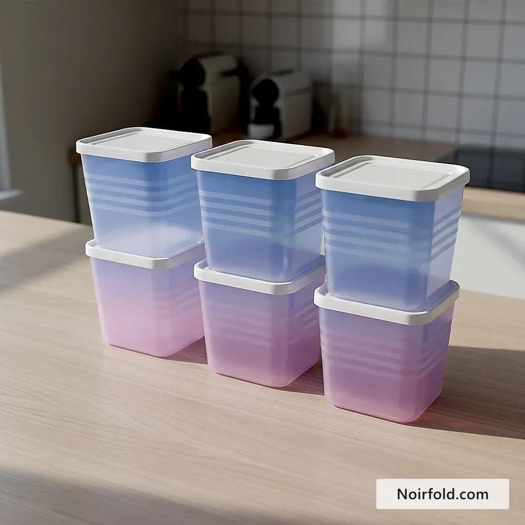 6-Piece Airtight Food Storage Container Set - Square Design photo 7