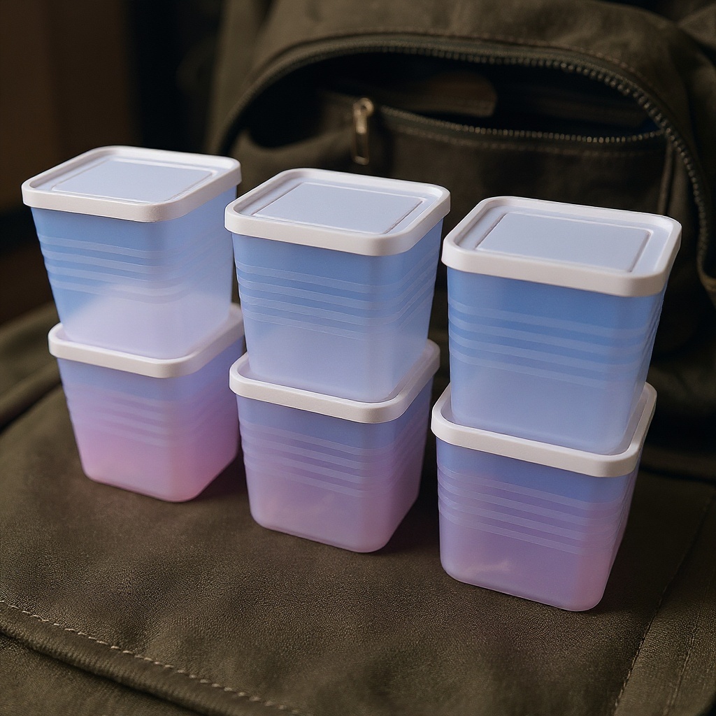 6-Piece Airtight Food Storage Container Set - Square Design photo 4