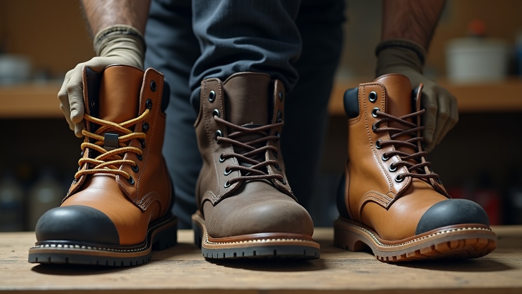 Comparativa entre bota alta, zapato bajo e híbrido para electricistas