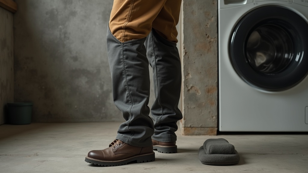 Pantalón de trabajo con bolsillo para rodilleras preparado para lavado