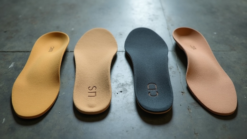 Comparison of four arch support insoles for warehouse work