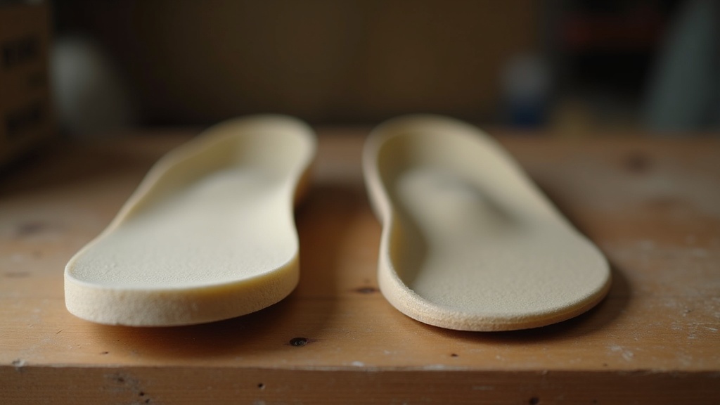 Flat insole vs structured insole with arch support comparison
