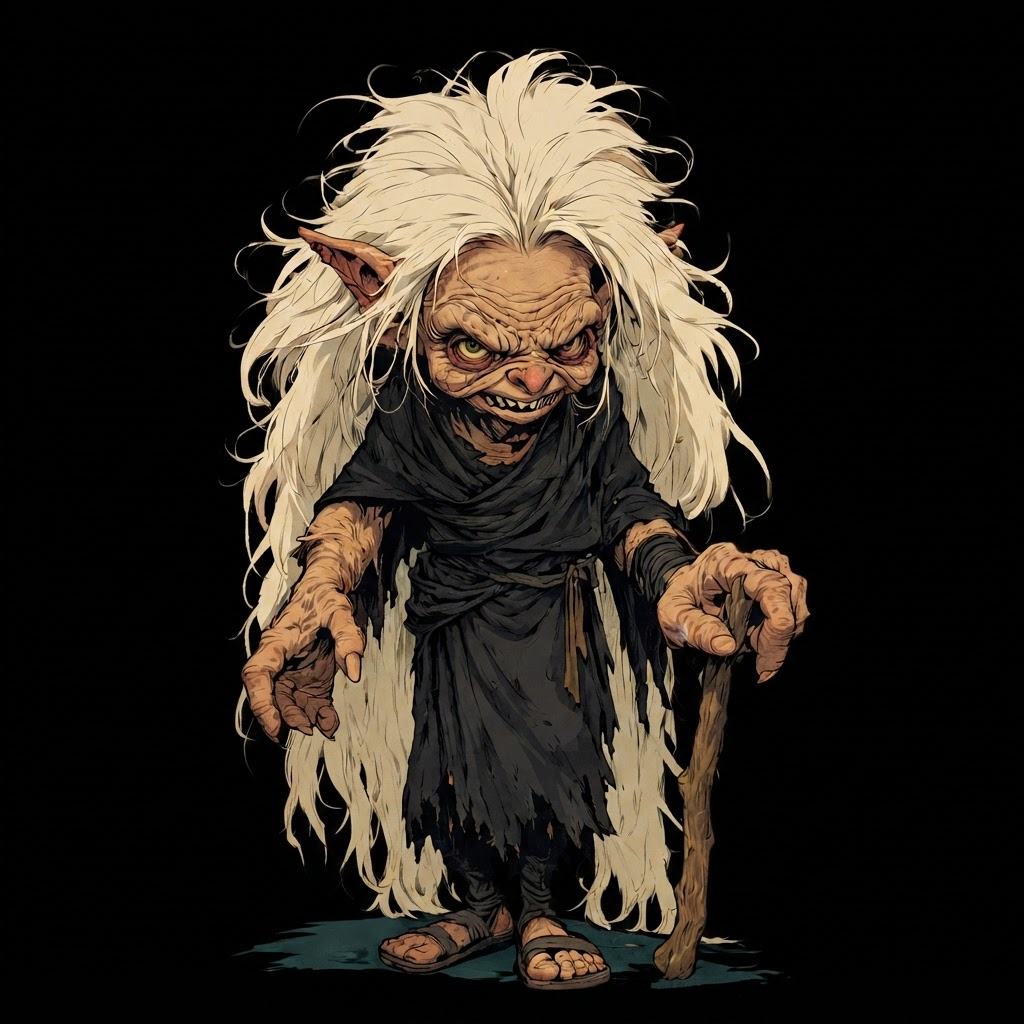 black background. full body