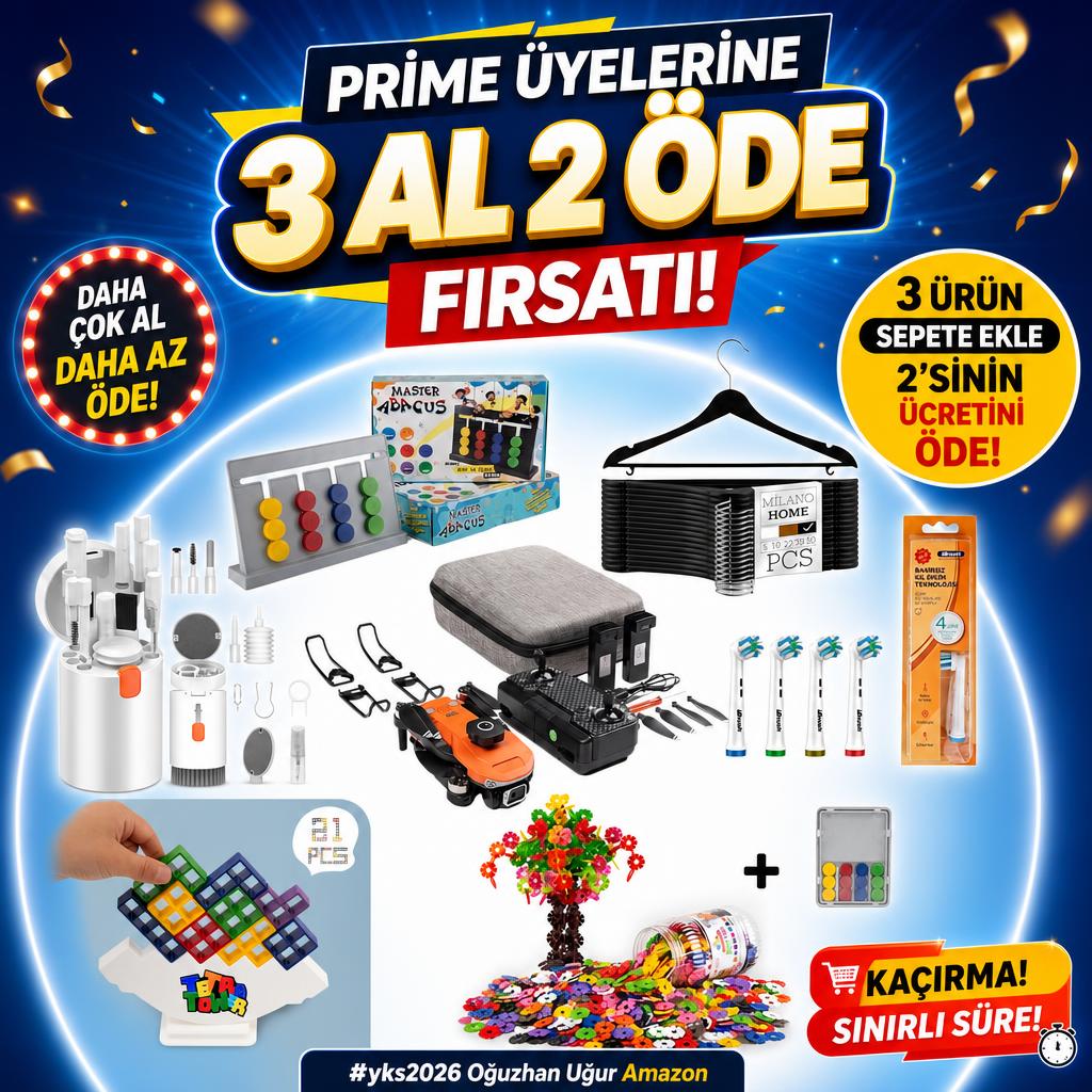 PRİME ÜYELERİNE 3 AL 2 ÖDE FIRSATI!