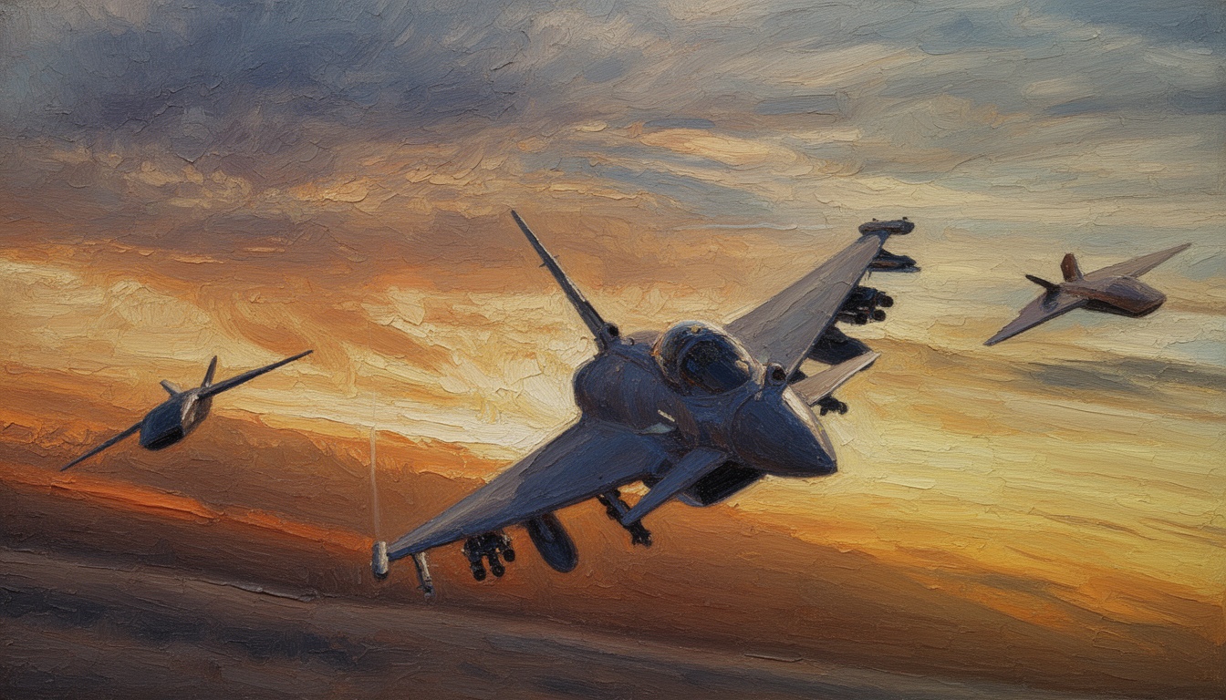 UK Considers Typhoons with CCA Drones and Meteor Missiles