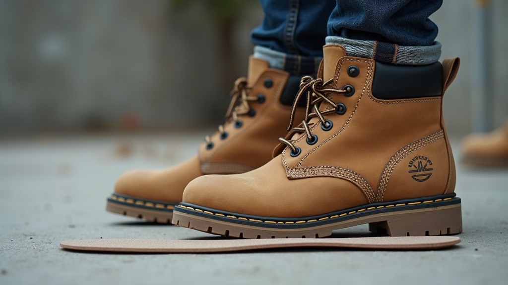 Women's insole for steel toe work boots