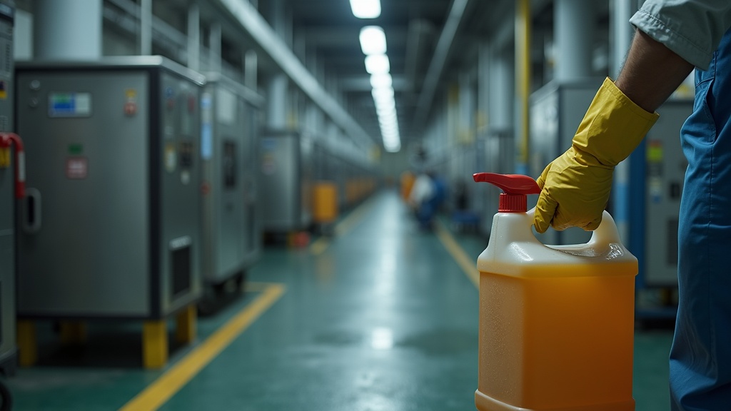 Guantes de trabajo resistentes a químicos para limpieza industrial