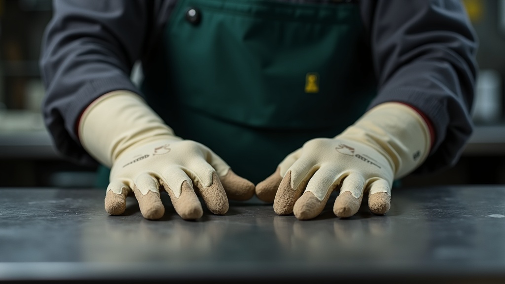 Comparativa entre guante industrial certificado y guante genérico para trabajo con químicos