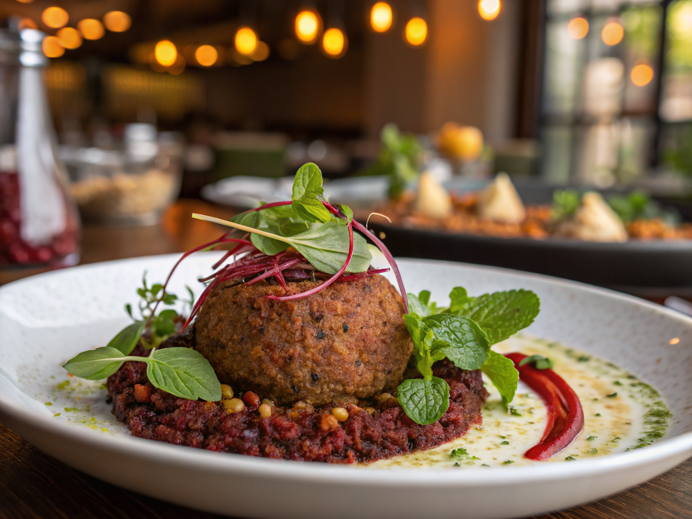 Lentil and Bulgur Kibbeh with Mint and Sumac