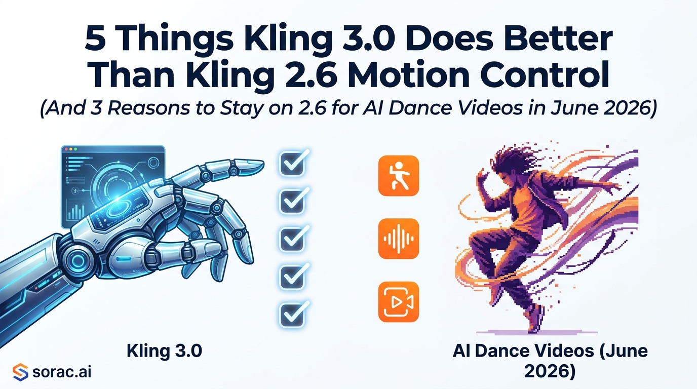 5 Things Kling 3.0 Does Better Than Kling 2.6 Motion Control (And 3 Reasons to Stay on 2.6 for AI Dance Videos in June 2026)