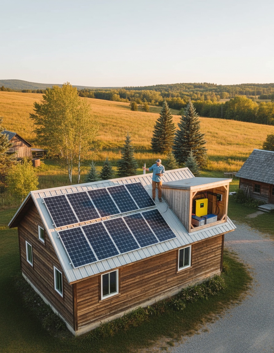 Innovador sistema solar off grid de 220V para autonomía energética en zonas rurales