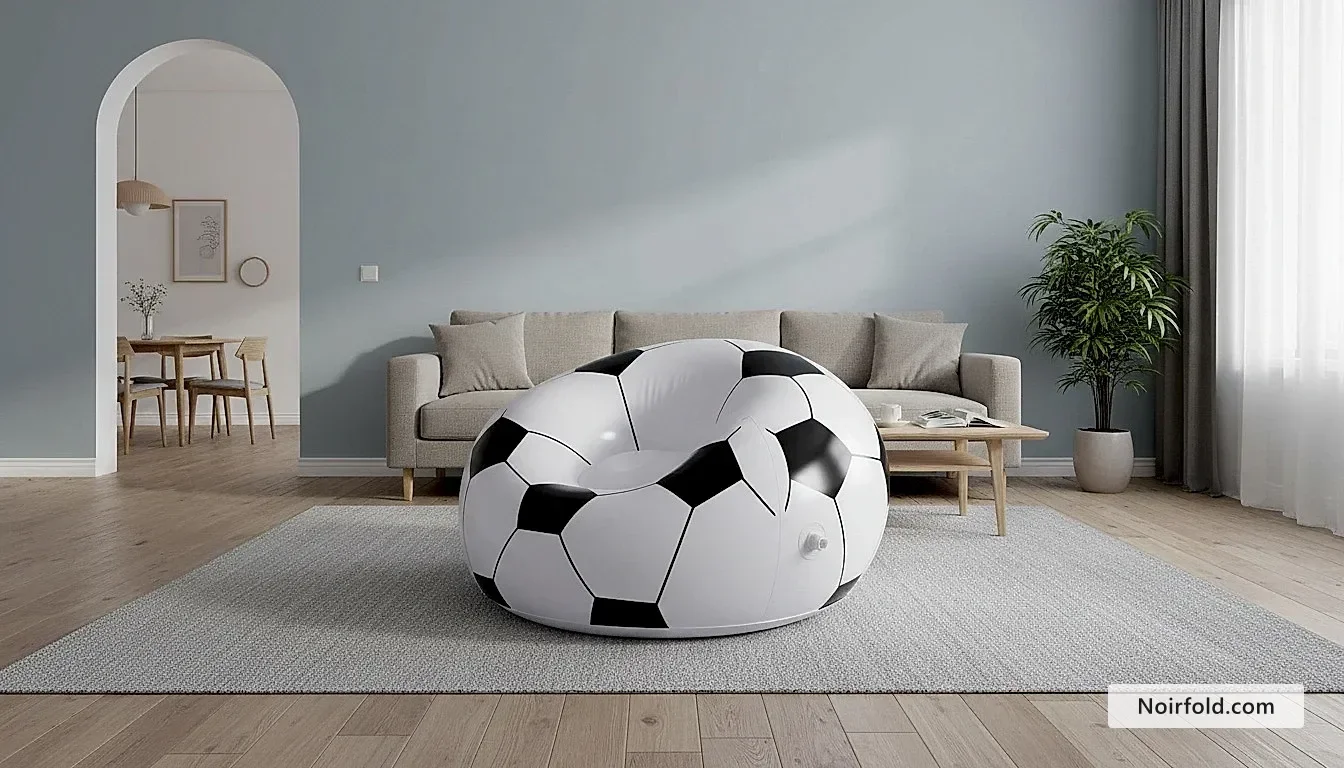 NoirFold Soccer Ball Chair