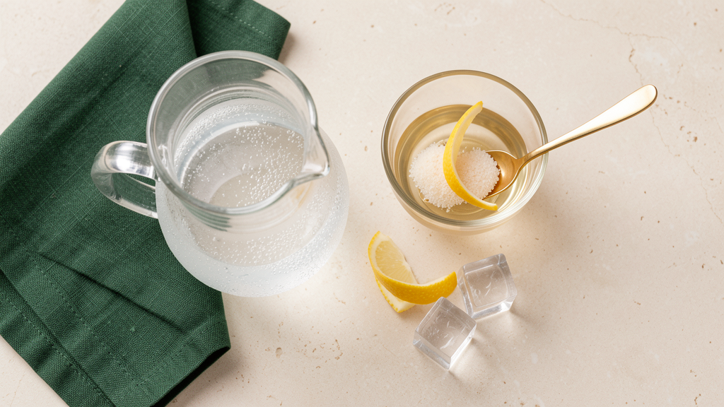 Warm-water dissolve method for a cold monk fruit drink