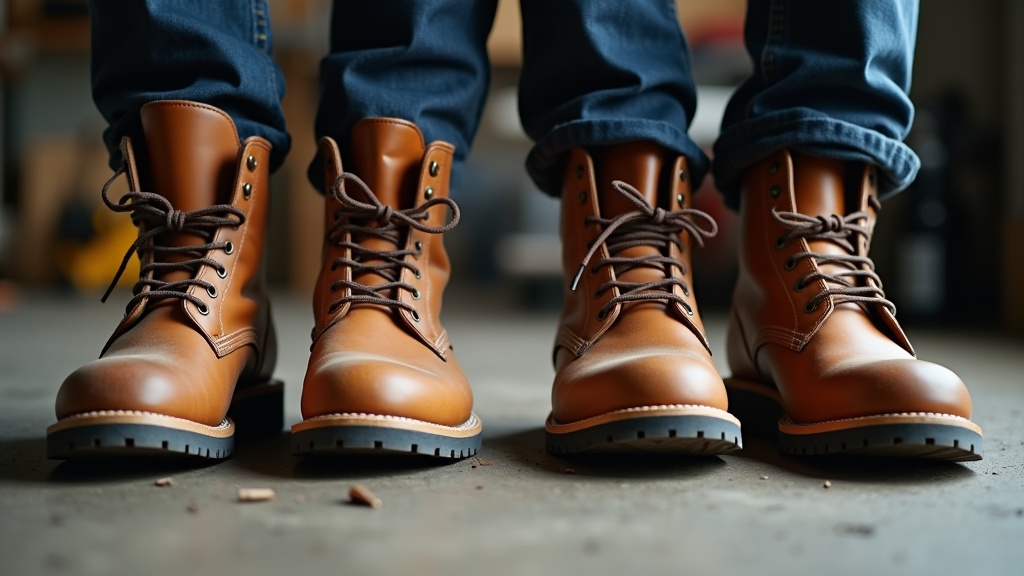 Window lacing technique to relieve nerve pressure in work boots